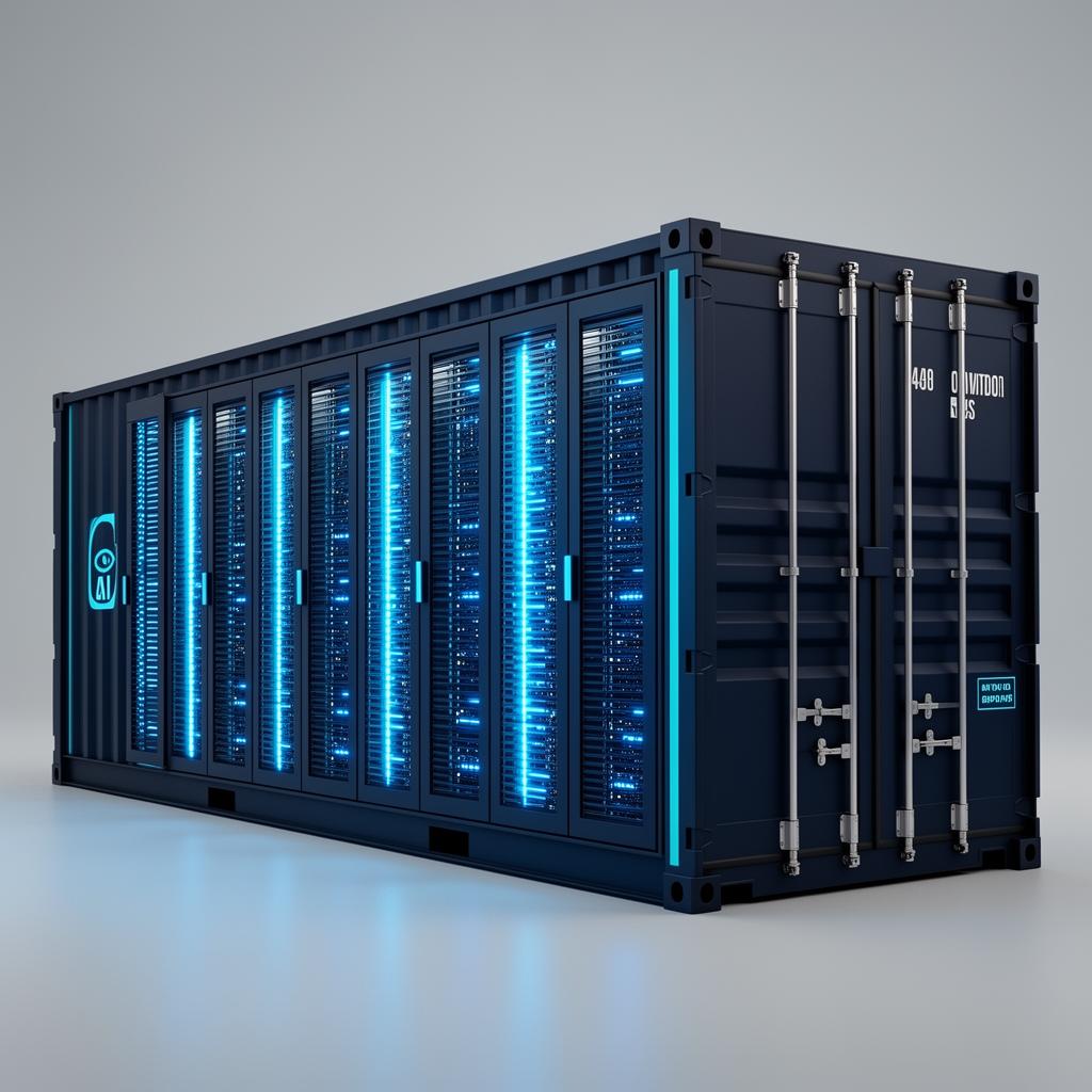 40-foot AI data center container